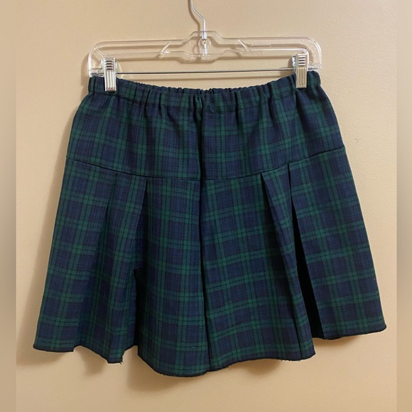 Vintage Schoolgirl Plaid Print High-Rise Skirt - Picture 3 of 9